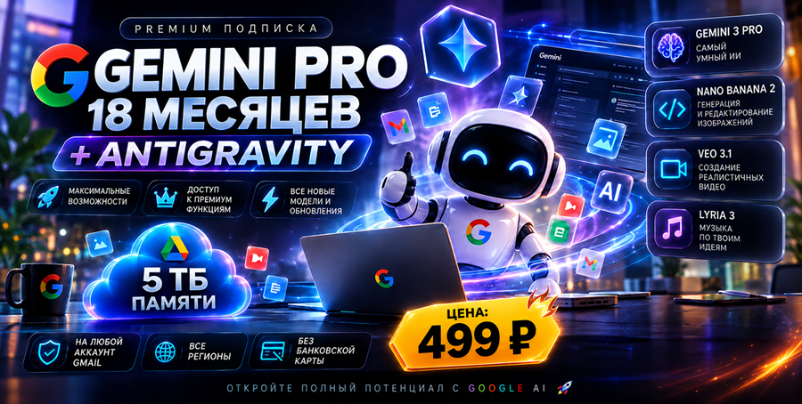 Google AI Pro / Gemini Pro — Магазин
